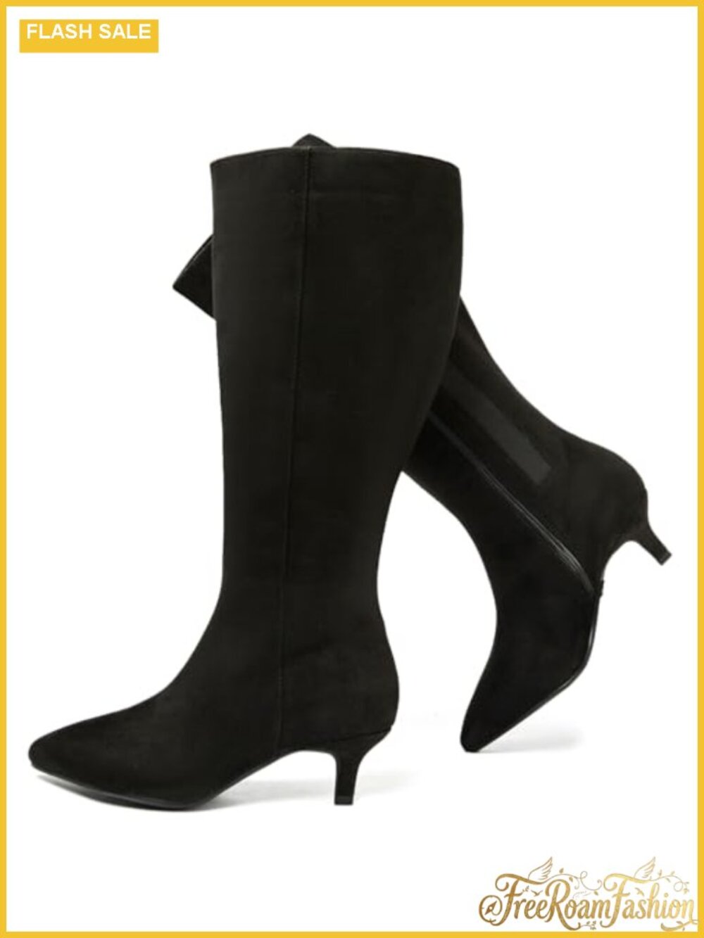 Women's Extra Wide Calf Knee High Faux Leather Boots Equestrian Style